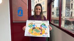 Presentación de la jornada de juegos de mesa en Ribeira a cargo de Carmen Pérez, edila de Xuventude