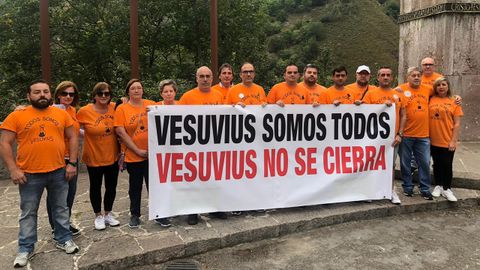 Protesta de los trabajadores de Vesuvius