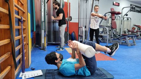 Ambiente en un gimnasio en Ferrol