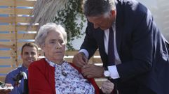 La doctora Adriana Nieva el 4 de septiembre del a�o pasado, con motivo de la imposici�n de la Cebola de Ouro en Sanxenxo en homenaje del Concello y sus vecinos