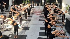 Imagen de una clase de barre de Candela Otero