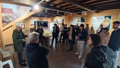 Los estudiantes universitarios visitaron el Centro de Interpretacin da Minera Romana de Ribas de Sil, entre otros lugares