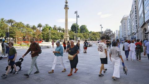 Las obras de remodelaci�n prosiguen en los Cantones de A Coru�a