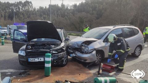 Accidente de tr�fico en Luanco