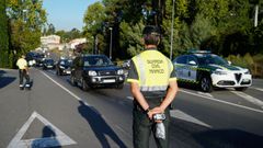 Imagen de archivo de un control de alcoholemia en�Oleiros.