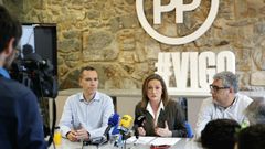 Luisa S�nchez en la sede del PP de Pr�ncipe haciendo balance de su a�o al frente del partido