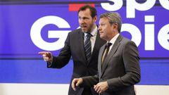 El ministro �scar Puente, con el nuevo secretario de Estado de Transportes, Jos� Antonio Santano