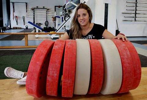 Irene Mart�nez es capaz de levantar en arrancada 93 kilos y en dos tiempos 105 kilos.