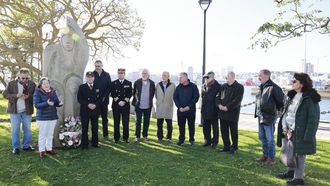 corbeta.El homenaje se realiz este domingo en A Corua