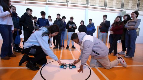 Jornada de convivencia de programacin que acaba con un torneo de sumo entre robots