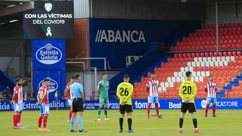 Partido Lugo-Zaragoza sin pblico en el ngel Carro