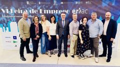 El equipo que hizo posible la sexta edición de la Feira de Emprego celebrada en la Cidade das TIC