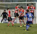 El C�ltiga encaj� su primer gol al moverse la barrera en una falta. 