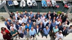 El tradicional reencuentro de compa�eros de la Marina Mercante reuni� a 56 personas este a�o en el Club N�utico de Ribeira