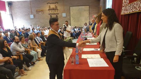 Acto de graduacin de alumnos de ingeniera en la Escola Politcnica Superior del campus de Lugo