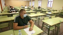 Imagen de la selectividad del 2020 en el campus ferrolano