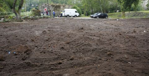 La parcela de 700 metros cuadrados que gestionar la federacin Castelao en O Gorgulln est ponindose a punto estos das. 