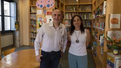 Vicente Rodrguez y Aurora Prieto son los responsables de la Biblioteca de Vern