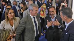 Rueda, con Tapias detrs, ayer en Conxemar