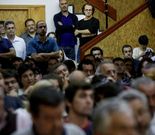 Los simpatizantes del BNG se reunieron en la tarde de ayer. 
