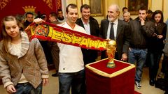 La copa del Mundo fue expuesta en la ciudad en enero del 2011