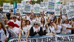 Familias con hijos que padecen enfermedades graves se manifestaron�este lunes en el Congreso