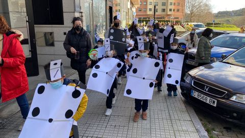 Desfile de Entroido 2022 de los nios del colegio del CEIP Plurilinge Manuel Murgua, en A Corua