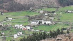 Vista de Conforto, en el municipio de A Pontenova