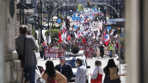 Manifestación de la CIG en Vigo