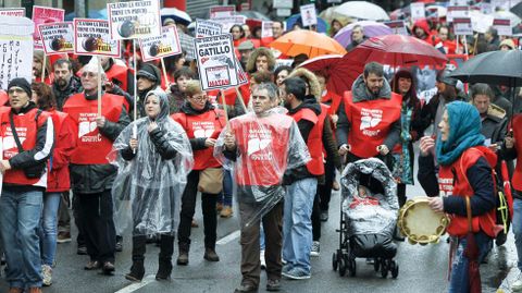 La lluvia condicion� la movilizaci�n