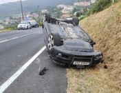 El veh�culo, tras el accidente. 