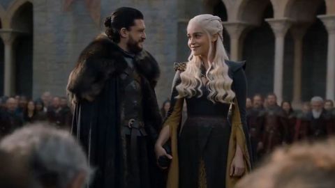 Jon Nieve y Daenerys, juntos y felices en otra versi�n de �Juego de tronos�