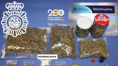 Imagen de archivo de una intervenci�n de marihuana en Pontevedra