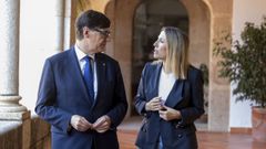 Illa, este mi�rcoles junto a la presidenta de la Junta de Extremadura, Mar�a Guardiola.