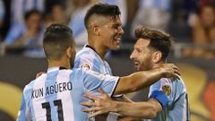 Messi, con la selecci�n argentina