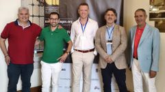 Villar, a la izquierda, y Bugallo, en el centro, durante el encuentro