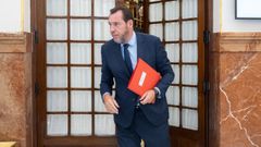 El ministro de Transportes, �scar Puente, en julio pasado en el Congreso de los Diputados.