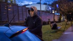 El ex jefe de ETA Mikel Garikoitz Aspiazu , alias Txeroki, tras salir de la prisi�n el pasado martes.