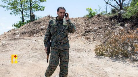 Wissam Has�n Tawil en una imagen difundida por los canales del Eje de Resistencia Isl�mica.