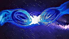 Simulaci�n de una colisi�n de estrellas de bosones