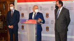 Tom�, en el acto de colaboraci�n con el Ministerio de Interior. 