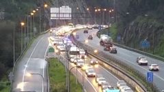 Atasco para entrar en A Coru�a