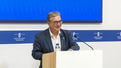 Rueda de prensa de Luis Menor este martes.