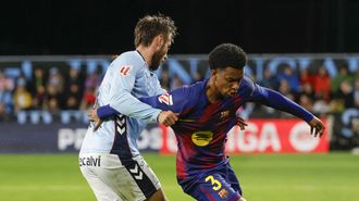 Mingueza no se encontraba en buenas condiciones durante el Celta-Barcelona.