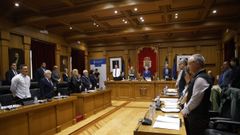 Minuto de silencio en la Diputaci�n de Ourense, en recuerdo de las v�ctimas de Urda (Toledo)