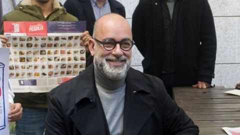 Moiss Jorge Naranjo, durante uno de los actos del concurso de tapas Picadillo de A Corua