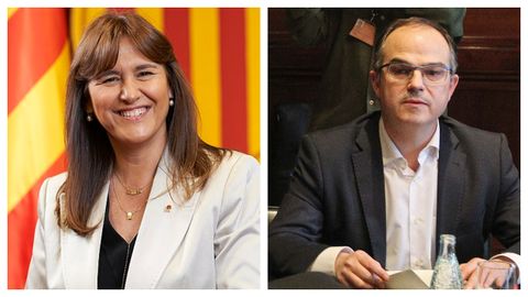 Laura Borr�s y Jordi Turull, en im�genes de archivo.
