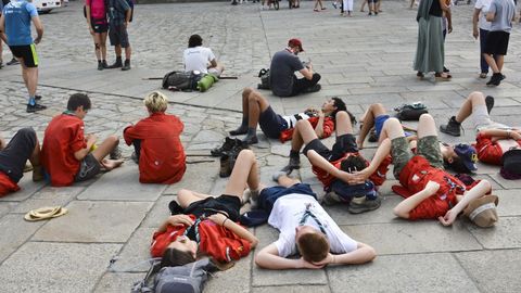 Altas temperaturas en la capital de Galicia 