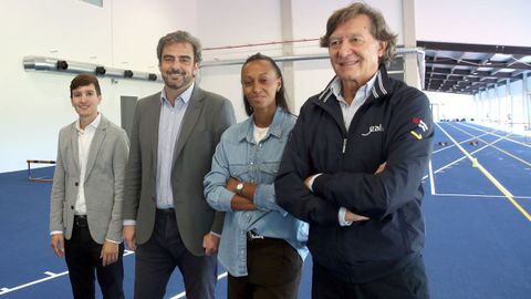  ANA PELETEIRO Y SU MARIDO Y ENTRENADOR BENJAMIN COMPAORE EN LAS PISTAS DEPORTIVAS DONDE VA A ENTRENAR A PARTIR DE AHORA