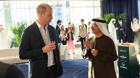 El pr�ncipe Guillermo, con el sult�n Ahmed bin Sulayem